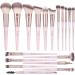 MAANGE 18-Piece Premium Synthetic Makeup Brush Set in Pink - Professional Face, Powder, Blush, and Eye Shadow Brushes - Buy Online on GoSupps.com