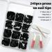 240pcs Matte Black Almond Press on Nails | Medium Acrylic Fake Nails Kit with Adhesive Tabs for Women & Girls - Shop Now - Buy Online on GoSupps.com