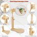 Rotating Cross Stitch Embroidery Hoop Stand - Hands-Free Lap Holder for Needlework Projects | Natural Beech Wood - Buy Online on GoSupps.com