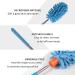 Microfiber Duster with Telescoping Extension Pole - Extendable Washable Mini Dusters for Cleaning Car, Window, Furniture & Office (Blue/Grey) - Buy Online on GoSupps.com