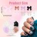 Bow Nail Charms Colorful Bow-Knot Nail Stud Rhinestones Crystal 3D Nail Charms Nail Design Stones for Jewelry Craft DIY Decoration - Buy Online on GoSupps.com