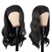 MapofBeauty 24 Synthetic Curly Hair Headband Wig - Long Heat Resistant Style (Black) - Buy Online on GoSupps.com