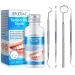 Tooth Filling Repair Kit Temporary Tooth Filling Tooth Repair Kit with 4 Dental Tools Re-Usable Safe False Teeth for Temporary Filling Fixing Missing Broken Tooth