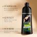 HOUSN Black Hair Dye Shampoo black hair shampoo 3in1 color shampoo against gray hair gray coverage and care in one nourishing hair color shampoo for dry hair shampoo against gray hair 400 ml - Buy Online on GoSupps.com