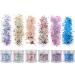 18 Boxing Holographic Chunky Glitter Iridescent Sequins for Body Face Hair & Nail Art Mixed Color Cosmetic Festival Flakes - Buy Online on GoSupps.com