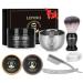 Straight Razor Shaving Kit, Includes 2 Packs Shaving Soap, Straight Razor Kit, Shaving Cream,Shaving Brush and Shaving Bowl Shaving Gifts Set Father`s Day Gift for men Husband (Sweat Orange)