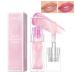 Sulily Magic Color Changing Moisturizing Lip Glow Oil Plumping Glimmer Big Brush Color Changing Lip Oil Long Lasting Nourishing Lip Glow Oil Non-sticky Fresh Texture Lip Gloss Lip Balm Pink 1 Fl Oz (Pack of 1)
