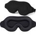 Sleep Eye Mask for Men Women Zero Eye Pressure 3D Contoured Cup Sleeping Mask & Blindfold Concave Molded Night Sleep Mask 100% Block Out Light Soft Comfort Eye Shade Cover for Travel Yoga and Nap