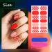 Solid Checkerboard Nail Wraps - 12 Sheets with Nail File | Self-Adhesive Polish Strips for DIY Manicure | Nail Art Stickers for Women & Girls - Buy Online on GoSupps.com