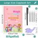 Funvce English Magic Exercise Book - 4 Reusable Booklets for Kids | Learn Alphabet Numbers & Drawing - Buy Online on GoSupps.com