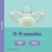 Buy DENTISTAR Day & Night Pacifier Set - Size 1 (0-6 Months) - Dental-Friendly Silicone Night Snap Made in Germany | Gray & Green - Buy Online on GoSupps.com
