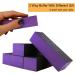 Professional 15-Piece Nail Files and Buffers Set - Sanluba Manicure Tools for Gel and Acrylic Nails - 100/180 Grit Emery Boards and Coarse Buffing Block - Purple - Buy Online on GoSupps.com