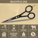 5 Professional Beard And Mustache Scissors with 1 Beard Comb 1 Mustache Comb and Travel Pouch - Prefect Beard Trimming Scissors for All Facial Hair Scissors - Grooming Scissors - Buy Online on GoSupps.com