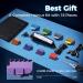 Cordless Men's Hair Clippers Kit - 5 Hour Runtime, 10 Combs, Scissors, Cape - Silver - Buy Online on GoSupps.com