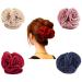 4 Pack Large Butterfly Octopus Ribbon Silk Chiffon Rose Flower Large Bows Plastic Hair Claw Clips Jaw Barrettes Grips Clamps Clasps Pins Decorative Buns Twist Hair Up Fancy Accessories for Women Girl