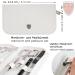Premium 8-Piece Manicure Set 'Roma' Three Swords | Luxury Nail Care in White Real Leather Case - Buy Online on GoSupps.com