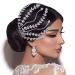 HONGMEI Rhinestone Wedding Hair Comb Crystal Hair Vine Bridal Head Pieces Hair Clip Party Hair Accessories for Women and Girls