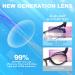 SKYWAY 200% Rechargeable Anti Blue Light Magnifying Glasses with Light for Reading and Hobbies - Buy Online on GoSupps.com