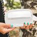 Minkissy Travel Case Makeup Bag Waterproof Cosmetic Organizer for Toiletries & Shave Essentials Transparent Fall Storage for Gray Cosmetics - Buy Online on GoSupps.com