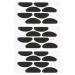 Create idea 100 pairs of soft sponge nose pads anti-slip glasses nasal cushion self-adhesive for reading glasses sunglasses 1mm thick black
