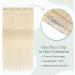 Silk-co Clip in Hair Extension Blonde Human Hair One Piece Real Remy Hair Extenion Straight 3/4 Full Head (14"-45g 60 Platinum Blonde) - Buy Online on GoSupps.com