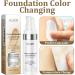 2 Bottles Color Changing Liquid Foundation 30ml Waterproof Foundation for Nude Makeup Moisturizing Sun Protection and Long Lasting Suitable for All Skin Colors - Buy Online on GoSupps.com