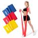 Resistance tapes 3-series set |2m long fitness band set for training & physiotherapy |Gymnastics band for muscle building & fitness |Resistance bands