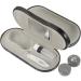 Homsfou 4 Set Glasses Case & Contact Lens Holder - Dual Purpose Leather & Metal Travel Organizer - Buy Online on GoSupps.com