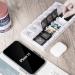 Large Weekly Pill Organizer for Travel, 2 Times a Day Medication, Vitamins, Fish Oil - Easy Push Button Design - Black & White - Buy Online on GoSupps.com