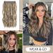 Invisible Wire Synthetic Hair Extensions - Bright Blonde Highlights, Long Wave Curly Hairpiece for Women - Adjustable Size, Stress-Free - 16 Inch - Buy Online on GoSupps.com