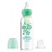 Dr. Brown s Natural Flow  Anti-Colic Options+  Narrow Sippy Bottle Starter Kit  8oz/250mL  with Level 3 Medium-Fast Flow Nipple and 100% Silicone Soft Sippy Spout  Green  6m+ 8 oz  Narrow  Green