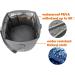 Foldable Bucket 36L Waterproof Oxford Cloth Collapsible Bucket with Plastic Supports on The Rim and Sides - Grey - Buy Online on GoSupps.com