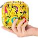 Women's Large Capacity Storage Bag for Menstrual Cups & Makeup - Travel Organizer with African Dancing Figures - Buy Online on GoSupps.com
