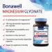 Bonawell Magnesium Glycinate Chelated Supplement - 100mg Elemental Magnesium - Gluten-Free Vegan Capsules for Nerve, Heart, Muscle Health & Relaxation - Buy Online on GoSupps.com