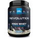 Revolution Nutrition High Whey Protein Powder Whey Isolate Gluten Free Lean Muscle Mass For Men & Women 25g of Protein Per Scoup 908 g 24 Servings (Cookies and Cream 2 Pound) Cookies and Cream 2 Pound