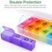 Upgraded Extra Large Weekly Pill Organizer - Portable 7-Day Medicine Box for Vitamins & Supplements Moisture-Proof & Travel Friendly - Buy Online on GoSupps.com