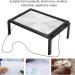 Portable PVC Desktop Magnifier 4 LED Lights Design A4 Size Reading with LED Light and Stand for Reading Small Prints for Low Full of Stars - Buy Online on GoSupps.com