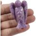 Lovionus89 Lila Lepidolit Angel Statue - Hand Carved 5cm Healing Crystal Decoration | Purple Lepidolite Figurine for Home & Gift - Buy Online on GoSupps.com