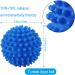 Tumble Dryer Balls 3 Pc Blue Laundry Balls - New Softer Material for Soft, Fluffy Clothes with Fewer Wrinkles and Less Static Cling - Buy Online on GoSupps.com