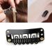100 Pieces Wig Clips - Kamm Clips Tress Clips & Snap-Clip U-Form Metal Clips for Wig & Hat Fastening - Black & Dark Brown - Buy Online on GoSupps.com