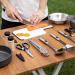 Odoland 14pcs Camping Cookware Set - Stainless Steel Utensils for Grilling, Backpacking, Picnic & BBQ - Portable Kit with Carry Case - Buy Online on GoSupps.com