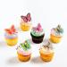 Keaziu 18Pcs Butterfly Cupcake Toppers Cake Party Cake Decorations Mixed Colour for Birthday Wedding Party Wall Decoration Multiple Color Combinations - Buy Online on GoSupps.com