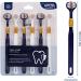 YILANJIN Toothbrush with Soft Bristles for Adults Portable Three-sided for Children 3-Sided Small Manual for Children - Multi Colour - Pack of 6  - Buy Online on GoSupps.com