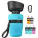 lesotc 2022 Upgraded Pet Water Bottle for Dogs,Dog Water Bottle Foldable,Leak Proof Dog Travel Water Bottle,Dog Water Dispenser,Lightweight & Convenient for Outdoor Walking,Hiking,Travel,BPA Free 18oz Blue