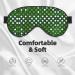 SSIMOO Green Polka Dots Eye Mask - Double-Sided Soft Light Blocking Enhances Sleep Quality - International Shipping - Buy Online on GoSupps.com
