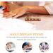 Baluue Nail Practice Stand Wood Nail Tip Art Display Stand Holder Manicure Tool with Reusable Putty Clay for Salon - Buy Online on GoSupps.com