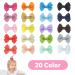 Xcozu 20-Piece Hair Clip Set for Girls - Cute Metal & Ribbon Hair Accessories for All Hair Types - Buy Online on GoSupps.com