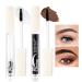 U-Shinein The Brow Glue 14H Extreme Hold Eyebrow Gel Non Sticky Formula Natural Finish Strong-Hold Clear-Drying and Water-Resistant Brow Gel Creates Laminated Brows LImitless Brow Looks Clear and Brown Clear + Brown