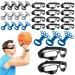 Libima 24 Pcs Basketball Training Equipment Includes 12 Pcs Adjustable Sports Specs Dribbling Glasses and 12 Pcs Guide Shooting Wrist Finger Strap Shooting Aids Gift for Kids Youth Adults Player