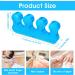 Sibba 4 Pcs Gel Toe Separator Set for Pedicure and Nail Art - 2 Pairs (1 Transparent, 1 Blue) - Washable and Reusable Toe Separators for Men and Women - Buy Online on GoSupps.com